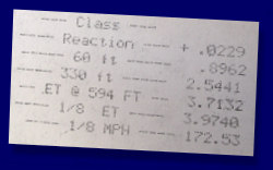 Quicker than a Fuel Funny Car to the 60' !!!